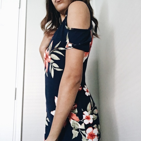 FLORAL BODYCON DRESS - Picture 3 of 5
